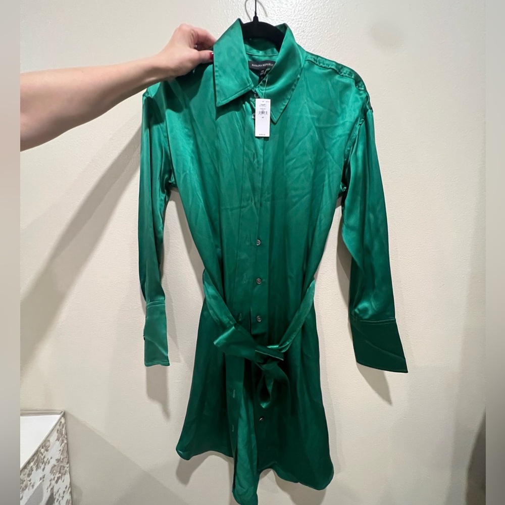 NEW banana republic silk dress